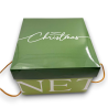 Scatola Panettone - 24,5x24,5x17 cm - Verde Chiaro e Scuro