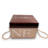 Scatola Panettone - 24,5x24,5x17 cm - Beige/Marrone