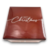 Scatola Panettone - 24,5x24,5x17 cm - Beige/Marrone