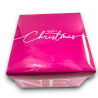 Scatola Panettone - 24,5x24,5x17 cm - Rosa/Viola
