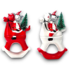 Star - Scatola Renna a Cavallo in Ceramica - 16x8x25 cm - 70835