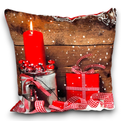 Cuscino Poliestere - Decorazioni Natalizie - 40 cm - 3 Mod. Assortiti - AC-13752