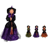 Statua Bambola Pupazzo Befana con FONDO Contenitore per Caramelle e CIOCCOLATINI Vestito in Tulle, Mantello e Scopa 30 cm