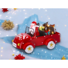Star - Macchina di Natale - 20 Led - Rossa - 27x14x16 cm - 103785