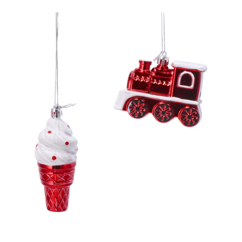 Star - Set 4 Appendini Gelato/Treno - 2 assortiti -4,5X10 - 107706