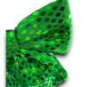 Fiocco Laminato Rombi Verde  - 22 Cm