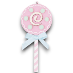 Set 6 Chupa Chups in Legno Colori Pastello - 13 Cm