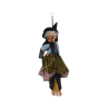 Statua Bambola Pupazzo Befana da Appendere con Molla metallica appendino 34 cm Decorazione epifania Natale