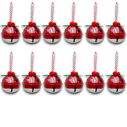 Set 12 Campanellini - Rosso\Bianco - 5 Cm