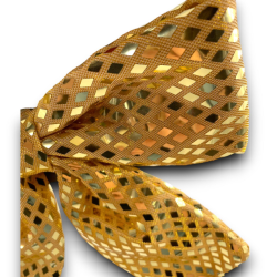 Fiocco Laminato Rombii Oro - 28 Cm