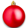 Set 80 Palline Rosse da 6 Cm in Bag - Opache e Lucide