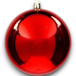 Set 80 Palline Rosse da 6 Cm in Bag - Opache e Lucide