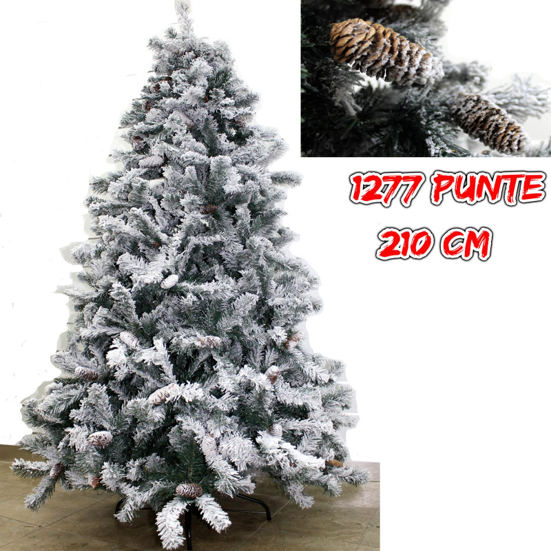 Albero di Natale - Abete Innevato Snow 210 cm