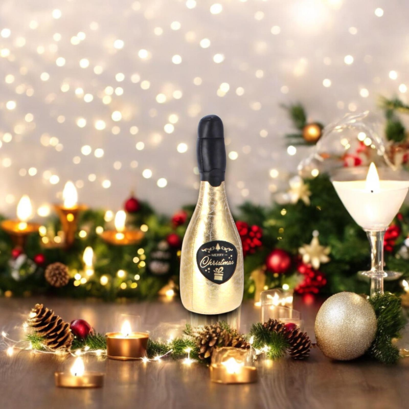 Star - Fermaporta Natalizio - Bottiglia di Champagne - 32 cm - 106791