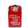 Christmas Cassetta Postale per Letterina di Babbo Natale Santa Stop Here 35 cm