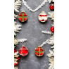 Star - 20x Palla in Vetro - Tartan - 6 cm - 105806