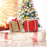 Star - 12 Pacchi Natalizi - Oro e Rosso - 6x6x7 cm - 108257
