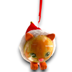 8 Palline con Cappello e Orecchie - Cani e Gatti - 8 Cm