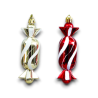 6 Appendini Soldatino, Caramella e Fenicottero - Oro e Rosso - 11 cm - FA-30600