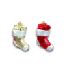 8 Appendini - 4 modelli - Oro e Rosso - 11 cm - FA-30610