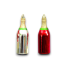 8 Appendini - 4 modelli - Oro e Rosso - 11 cm - FA-30610