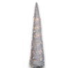 Albero di Natale Bianco Slim Richiudibile Pop-UP TINSEL con Luci Led per esterno - 180 cm - 108 Led