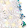 Albero di Natale Bianco Slim Richiudibile Pop-UP TINSEL con Luci Led per esterno - 180 cm - 108 Led