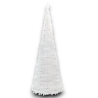Albero di Natale Bianco Slim Richiudibile Pop-UP TINSEL con Luci Led per esterno - 180 cm - 108 Led