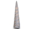 Albero di Natale Bianco Slim Richiudibile Pop-UP TINSEL con Luci Led per esterno, 150 cm - 90 led