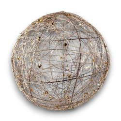 Sfera con Luci Led Oro - 30 cm