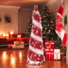 Star - Albero di Natale Rosso - Con Decorazioni - 33x120 cm - 105090