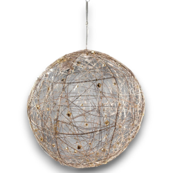 Sfera con Luci Led Oro - 30 cm