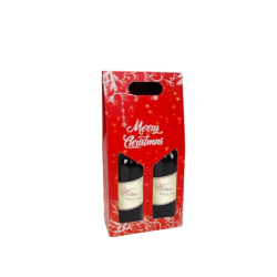 6 pz Scatola 2 Bottiglie - Merry Christmas