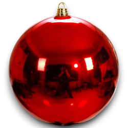 Sfera Shiny - Rossa - 30 Cm