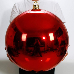 Sfera Shiny - Rossa - 30 Cm