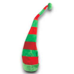 4 Mega Cappelli Elfo - 30x85 cm - Verde/Rosso - AC-15197