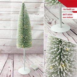 ALBERO CON LUCI LED . 60 CM - VERDE
