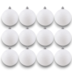 12 Palline Glitterate -...