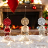Set 12 Palle di Natale, in Plastica Tinsel STELLE Glitter Disponibile in 3 Colori da 8 cm