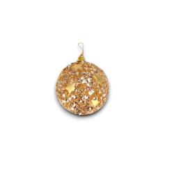 Set 12 Palle di Natale, in Plastica Tinsel STELLE Glitter Disponibile in 3 Colori da 8 cm