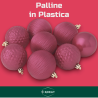 Set 12 Palline Assortite - 8 cm - Rosa