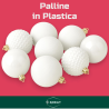 Set 12 Palline Assortite - 8 cm - Bianco