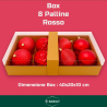 Set 8 Palline Assortite - 10 cm - Rosso
