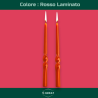Set 12 Candele Torciglione - Rosso Laminato