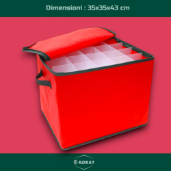 Box Porta Palline con Separatori - 43x35x35