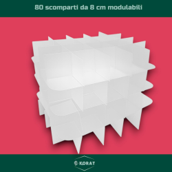 Box Porta Palline con Separatori - 43x35x35