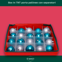 Box Porta Palline con Separatori - 38x31x31