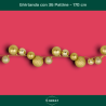 Ghirlanda 36 Palline  - 170 cm - Oro