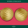 Ghirlanda 36 Palline  - 170 cm - Oro