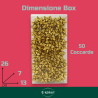 Set 50 Coccarde Oro - 5x5 cm - 10 mm